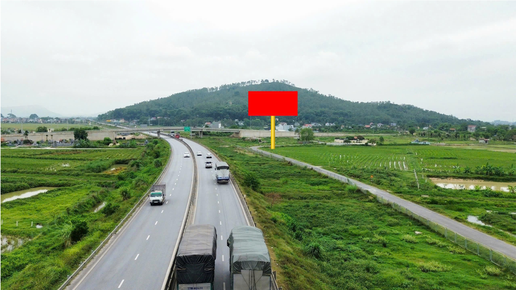 Biển quảng cáo Cầu vượt CT Mai Sơn – QL.45 – Tuyến đường tỉnh 502 - Km322+120