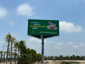 Thi công biển quảng cáo tấm lớn - Biển cột